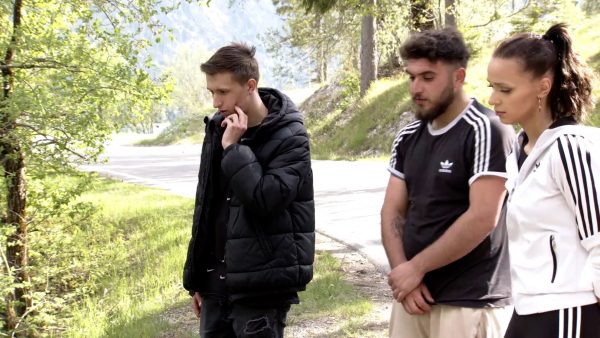 Überlebender am Unglücksort