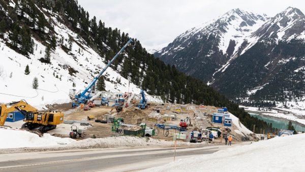 Tunnelanstich im Kühtai Tunnelanstich im Kühtai