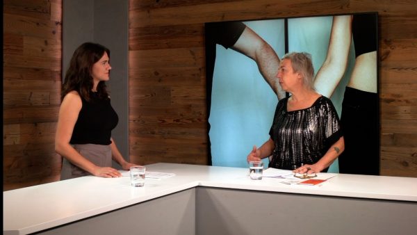 Katharina Hölbing vom Verein Frauen gegen VerGEWALTigung im Gespräch